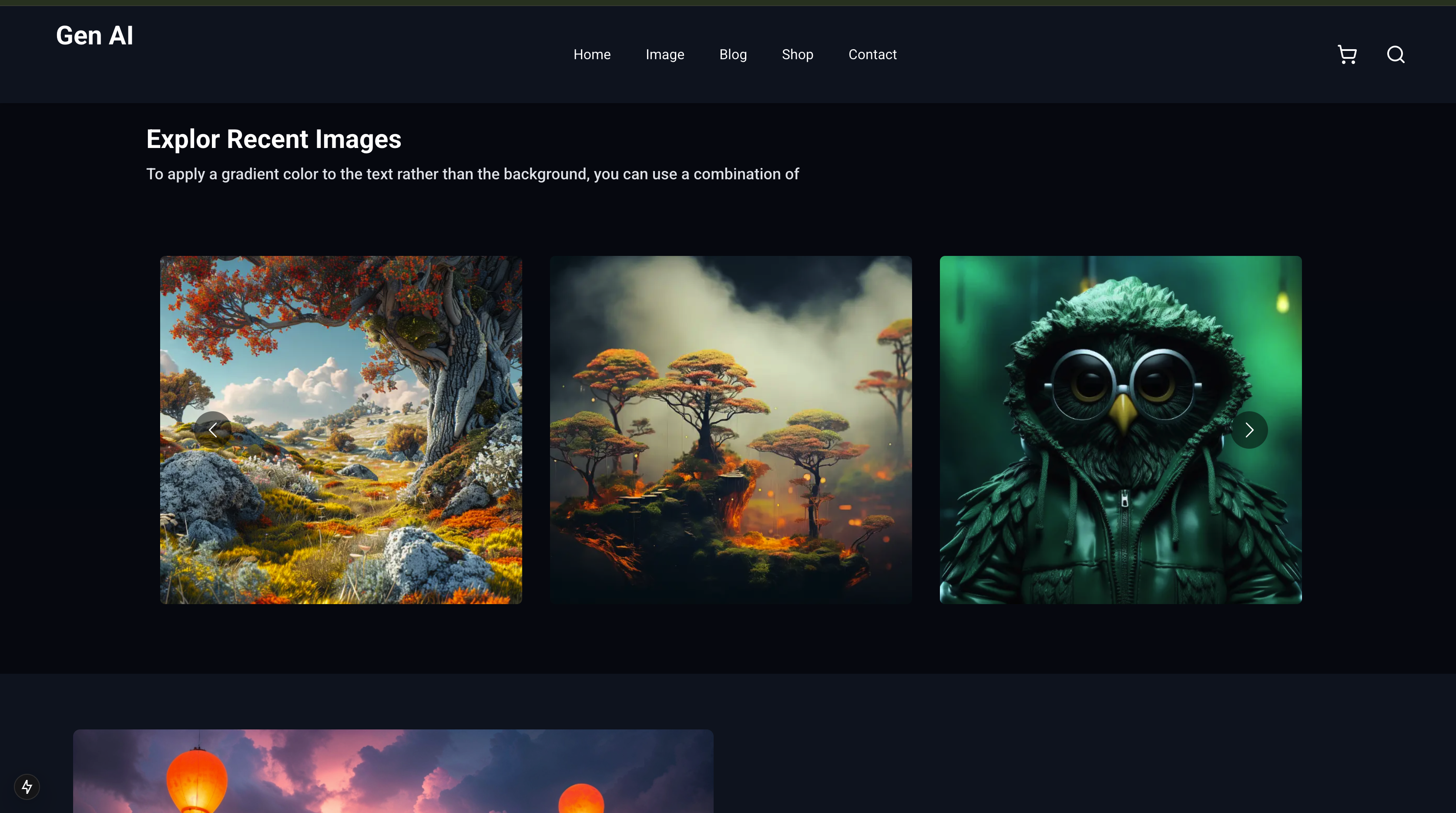 GEN AI (Image Generat app - Open AI API)