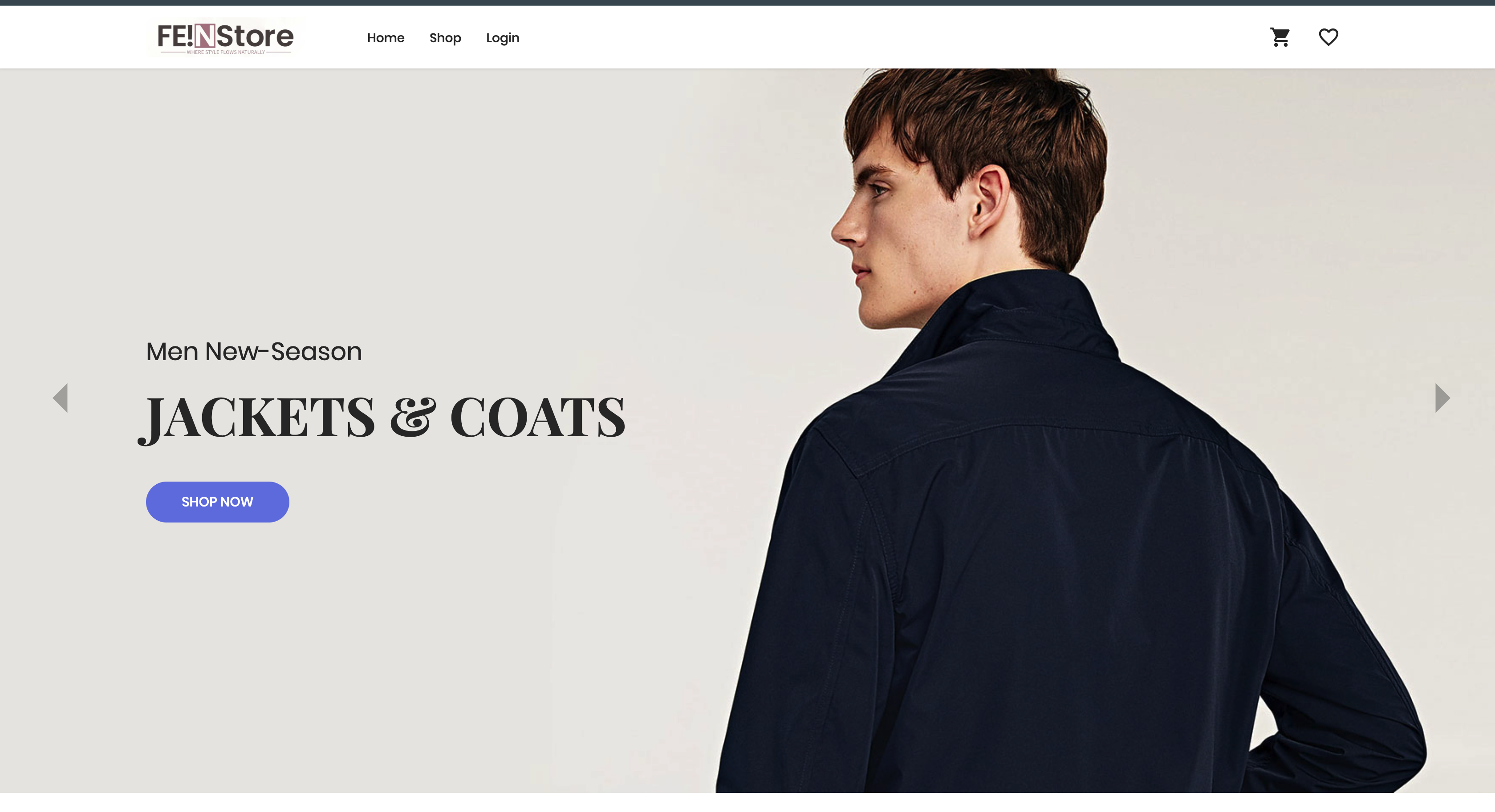 FIEN A E-Commerce App selling cloths
